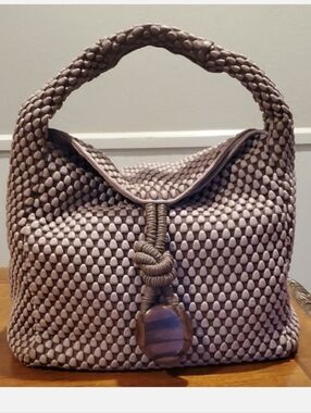 Tissa Fontaneda Uptown Sack Bubble Leather Bag